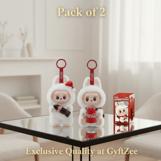 [Pack of 2, Twins, Random Design&Colour] Labubu The Monsters COCA-COLA Series