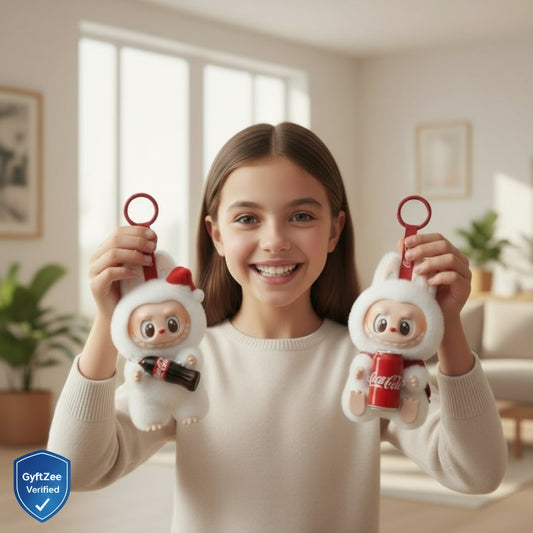 [Pack of 2, Twins, Random Design&Colour] Labubu The Monsters COCA-COLA Series