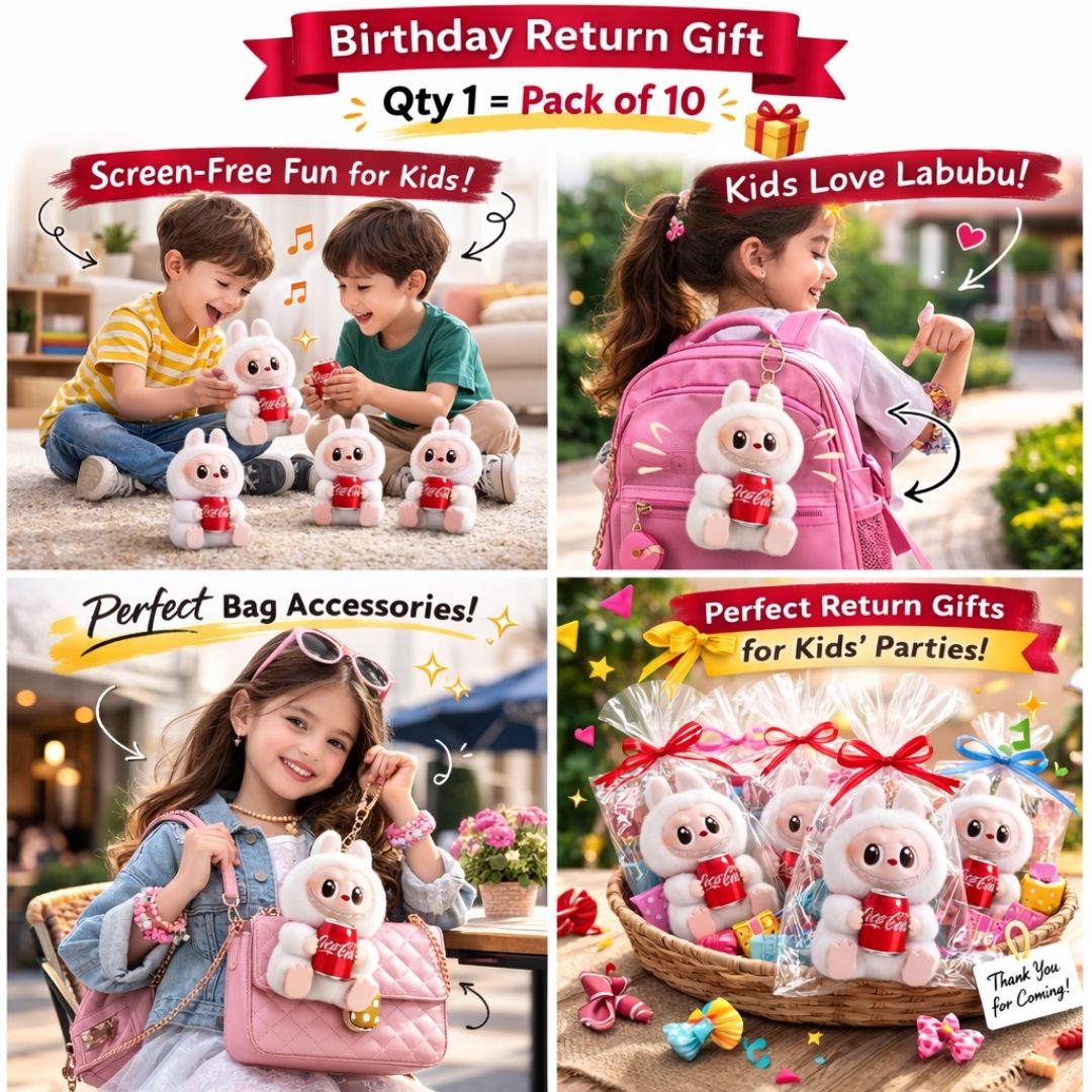 [Return Gift, Pack of 10] [Assorted] Labubu Luck Coca-Cola