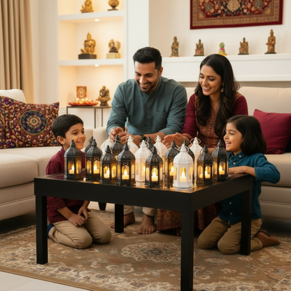 [Random color, 1 pcs] Vintage LED Candle - Laltein [approx 9 cm]