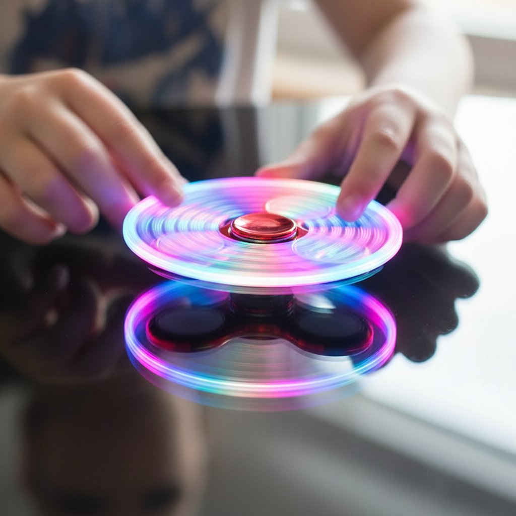 [Random color, 1 pcs] LED Spinner | Fun & Relax
