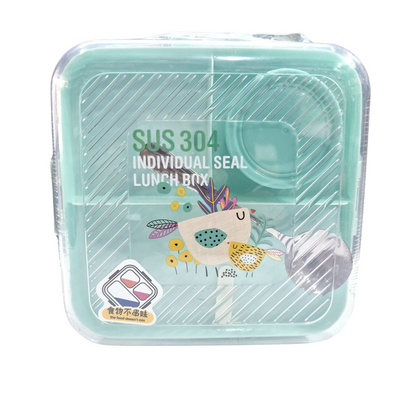 Stainless Steel Cartoon Square Lunch Box - Perfect for Kids and Adults