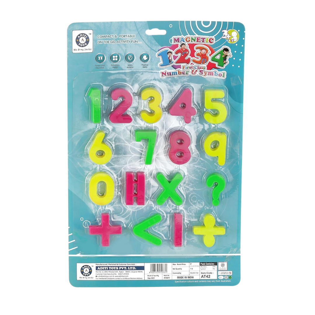 [Random color] Moon Ball combo with Magnetic Numbers Board with Math Symbols – Educational Kids