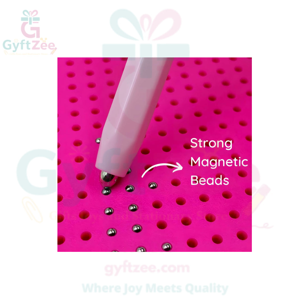 Mini Magnetic Drawing Pad with Pen – 380 Steel Beads | Kids