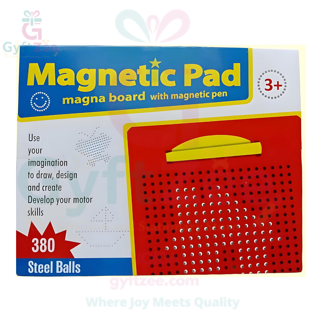 Mini Magnetic Drawing Pad with Pen – 380 Steel Beads | Kids