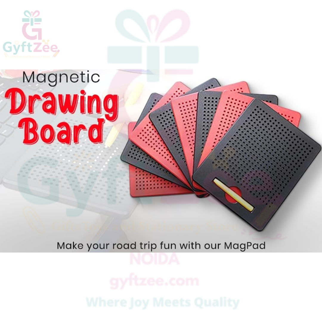 Mini Magnetic Drawing Pad with Pen – 380 Steel Beads | Kids