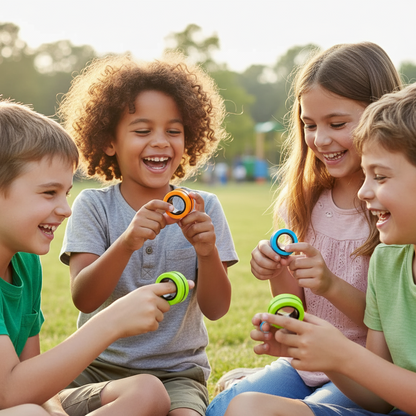 3 Pcs Magnetic Finger Ring Balls Toys for Kids