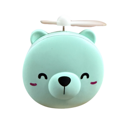 [Random Color] Rechargeable cute mini Fan with Mirror & Light | Foldable Makeup Gadget | Girls