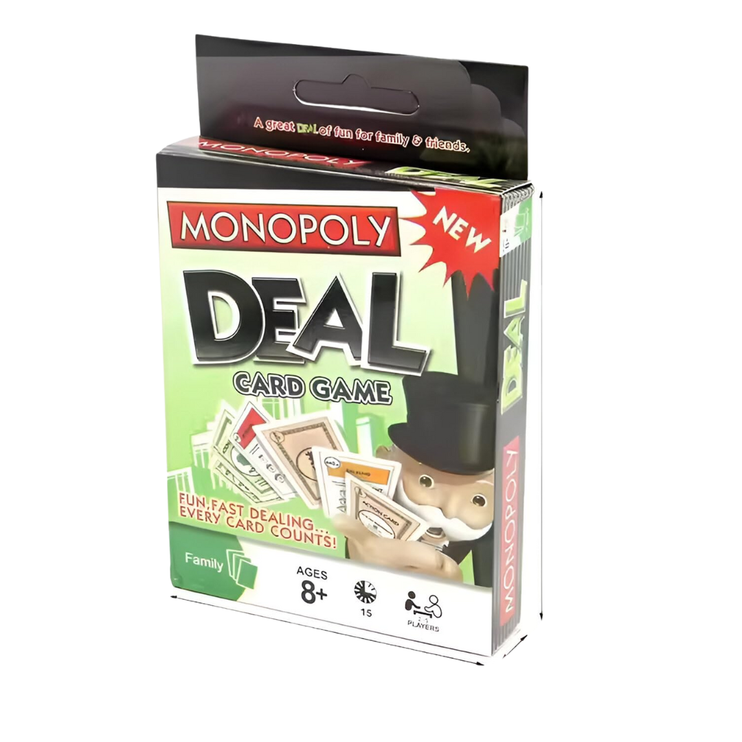 Monopoly Deal Card Game | Travel-Friendly Fun for Kids, Adults & Families (2-5 Players)