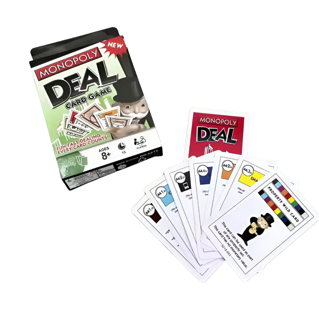 Monopoly Deal Card Game | Travel-Friendly Fun for Kids, Adults & Families (2-5 Players)