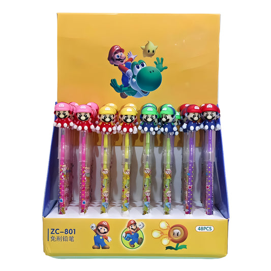 Mario Themed Pencil for Kids - Fun Writing Adventure with Design