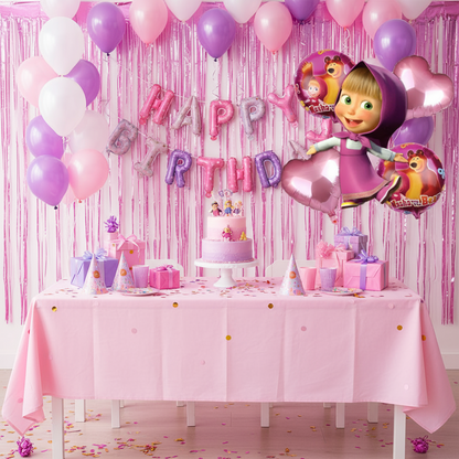 Masha Theme Balloons Set of 5 - Party decoration