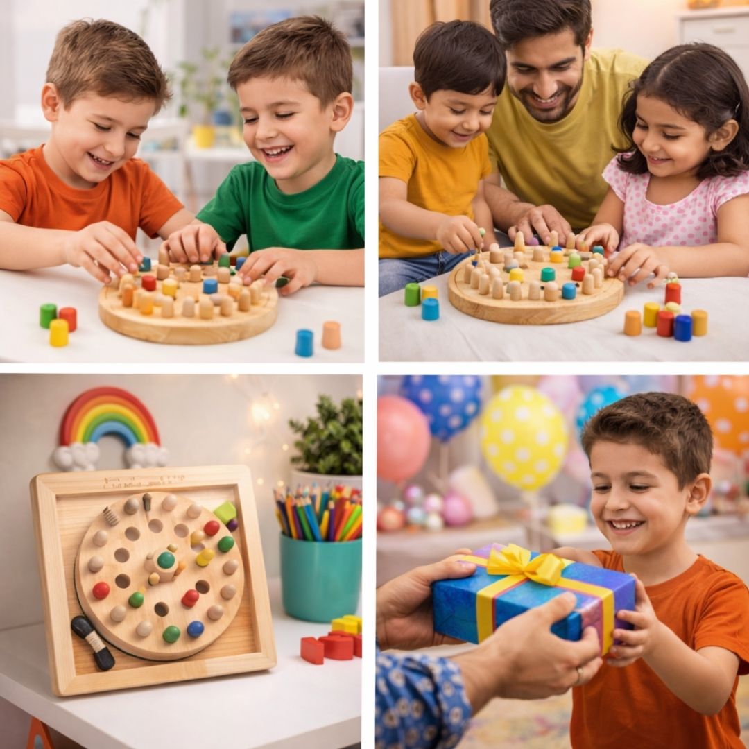 [Return Gift, Pack of 10] Wooden Brain Game [4-12 years]