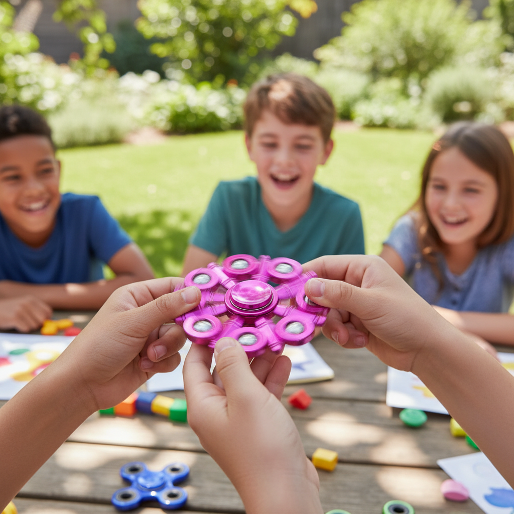 [Random Color, 1 pcs] Fidget Spinner for Kids - Fun and Relaxing