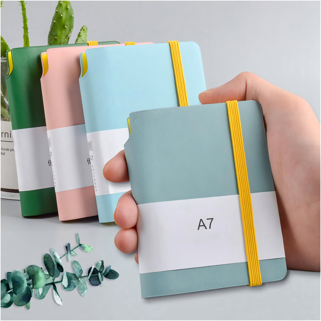 Classic Mini Simple Cute Diary Pocket Book, A7 – Perfect for Jotting Down Thoughts