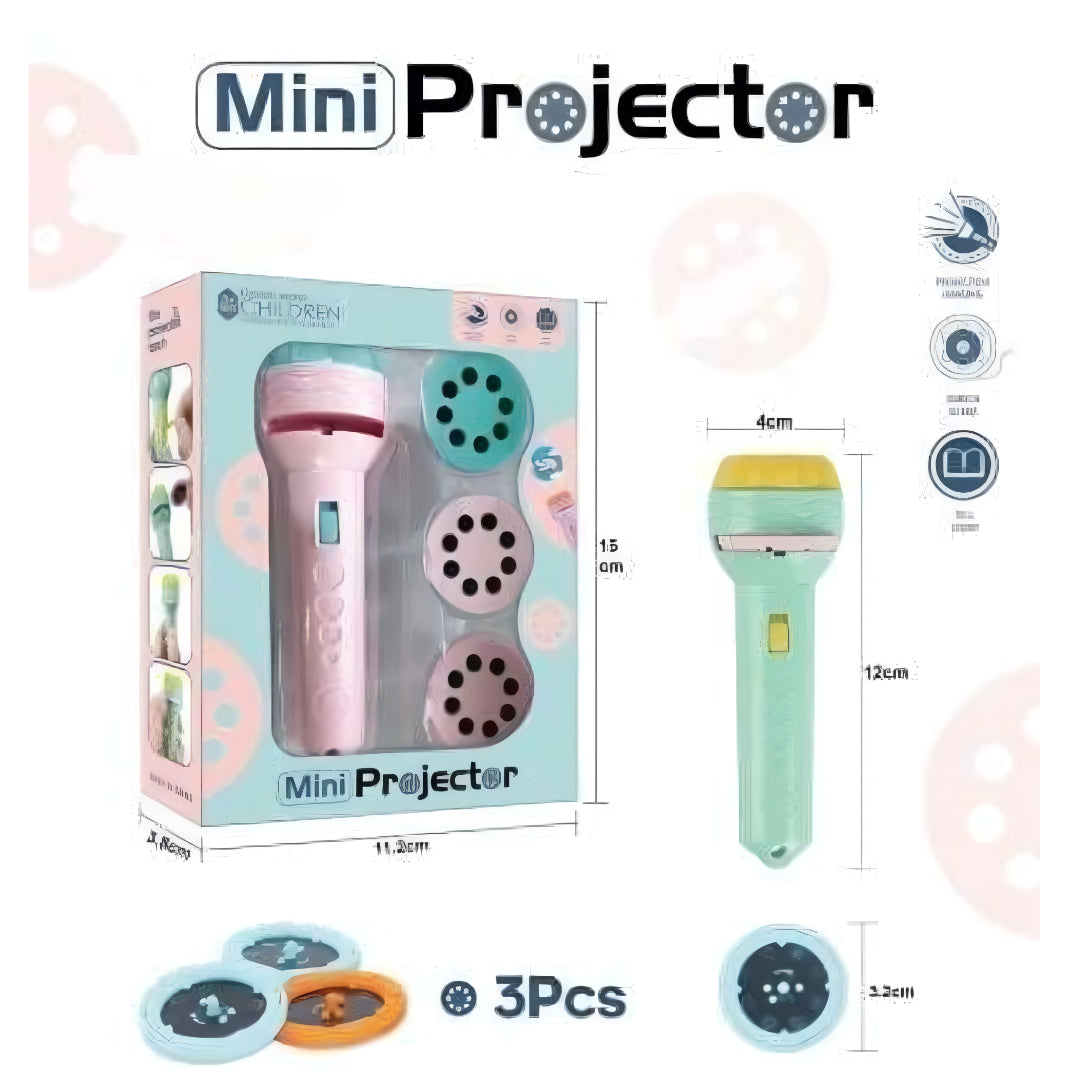 The Little Ones Mini Projector Flashlight for Kids - Interactive Light Show & Nightlight