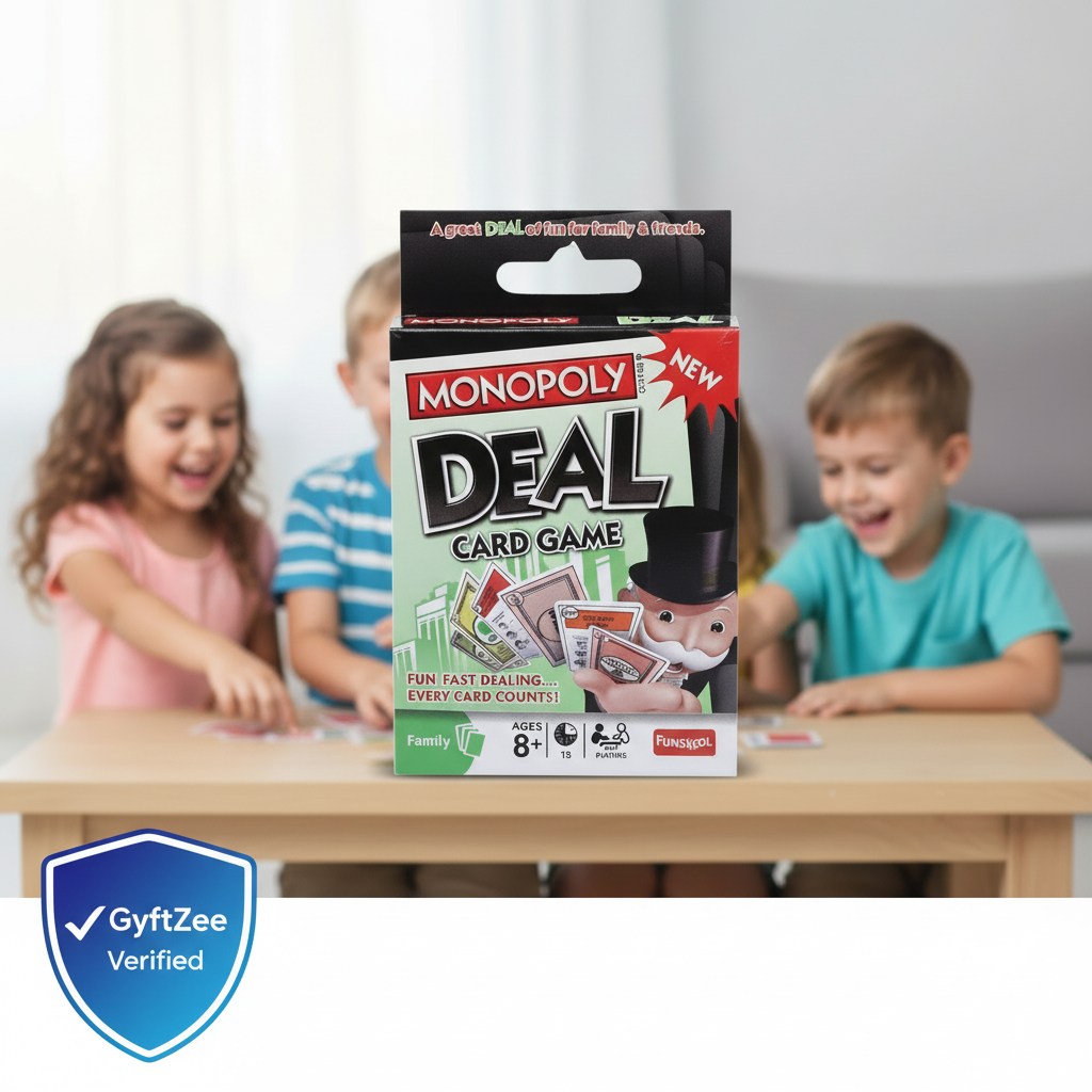 Monopoly Deal Card Game | Travel-Friendly Fun for Kids, Adults & Families (2-5 Players)