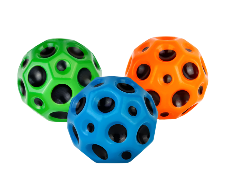 (1 Pcs, Random color) Bouncy Moon Balls - High Bounce Toy for Indoor & Outdoor Fun