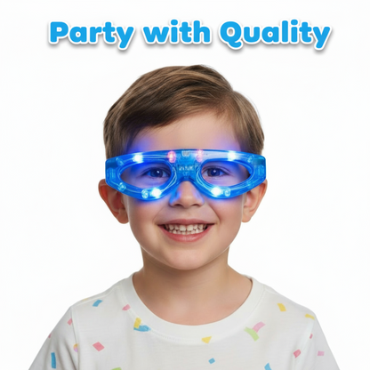 [Random design & color, 1 pcs] Kids Fancy LED Neon Flashing Goggles | Party
