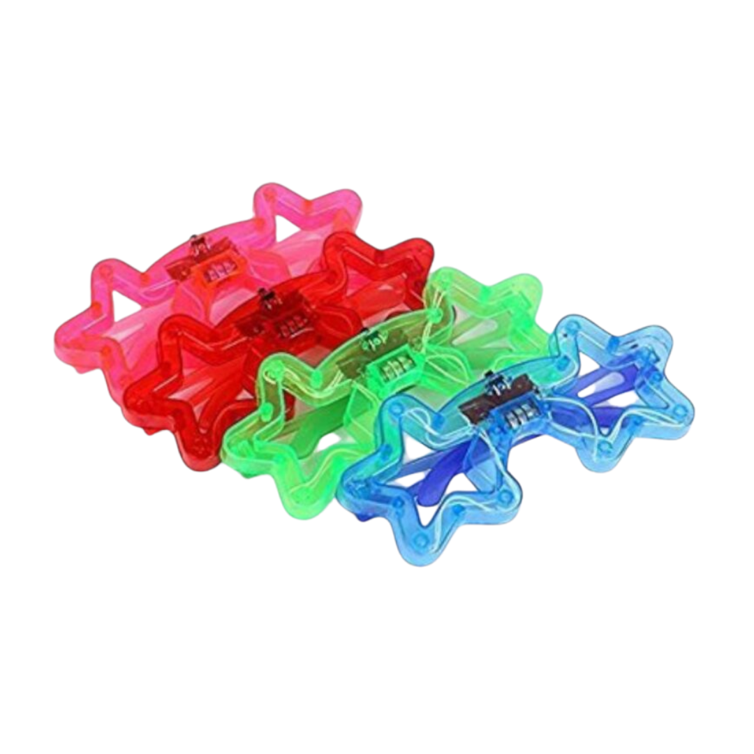[Random design & color, 1 pcs] Kids Fancy LED Flashing Goggles | Light-Up Neon Eye Party Glasses