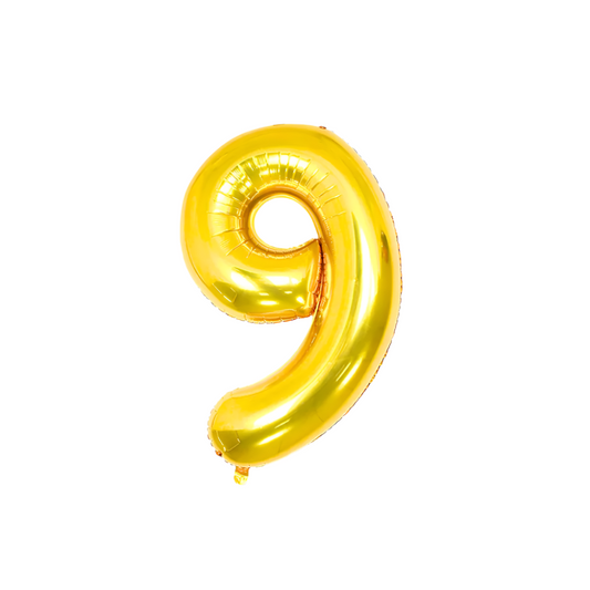 Foil/Helium Balloon Number 9 for Age