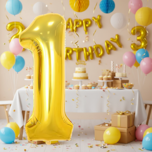 Foil/Helium 16” Balloon Number 1 for Age | 1st birthday