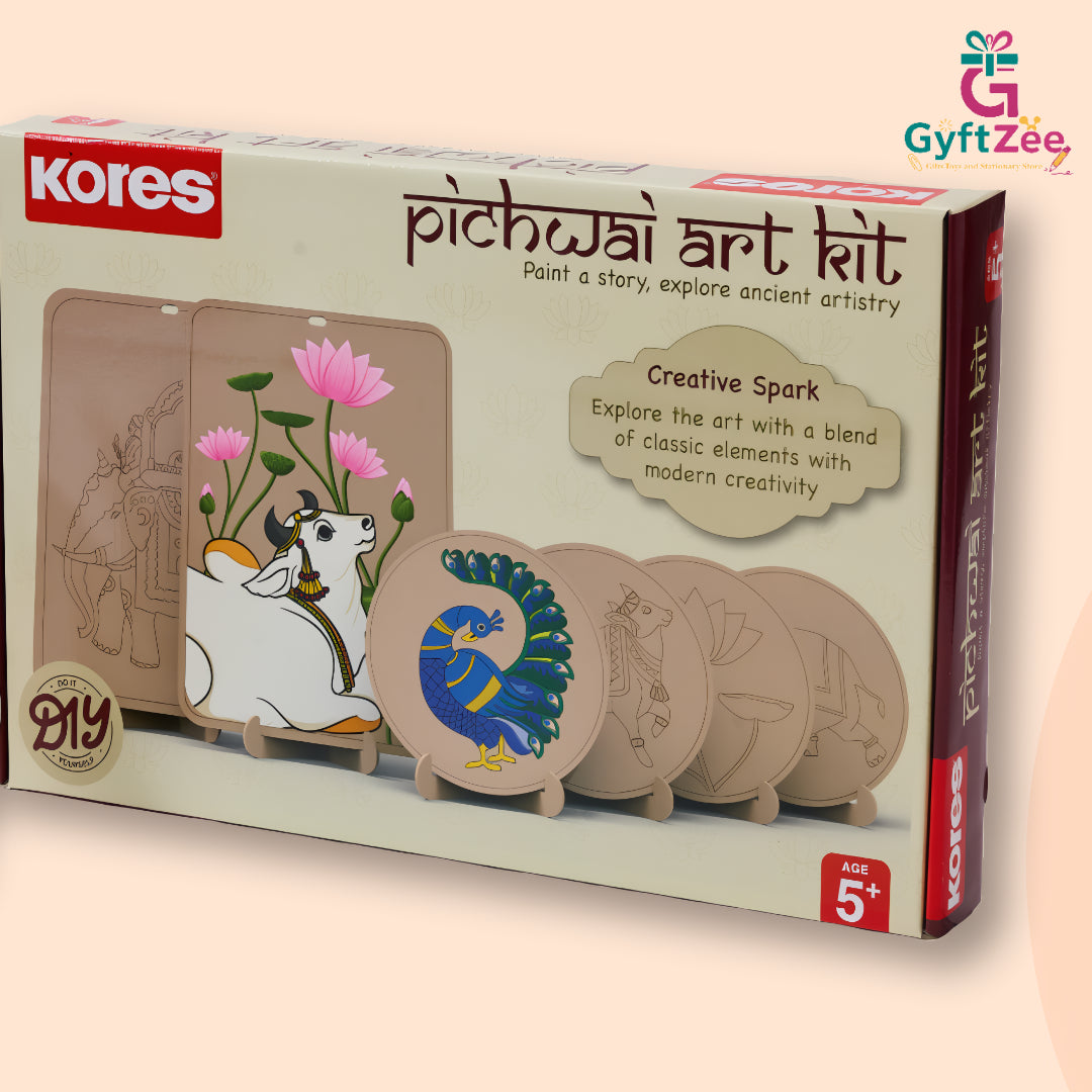 DIY Pichwai Art Kit for Kids Aged 5+ | Craft, Paint & Create Traditional Art