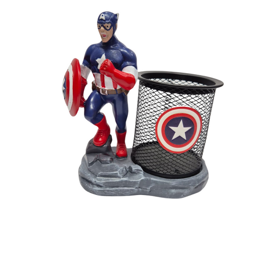 Superhero Polyresin Pencil Holder – Premium Stationery Organizer & Unique Gift