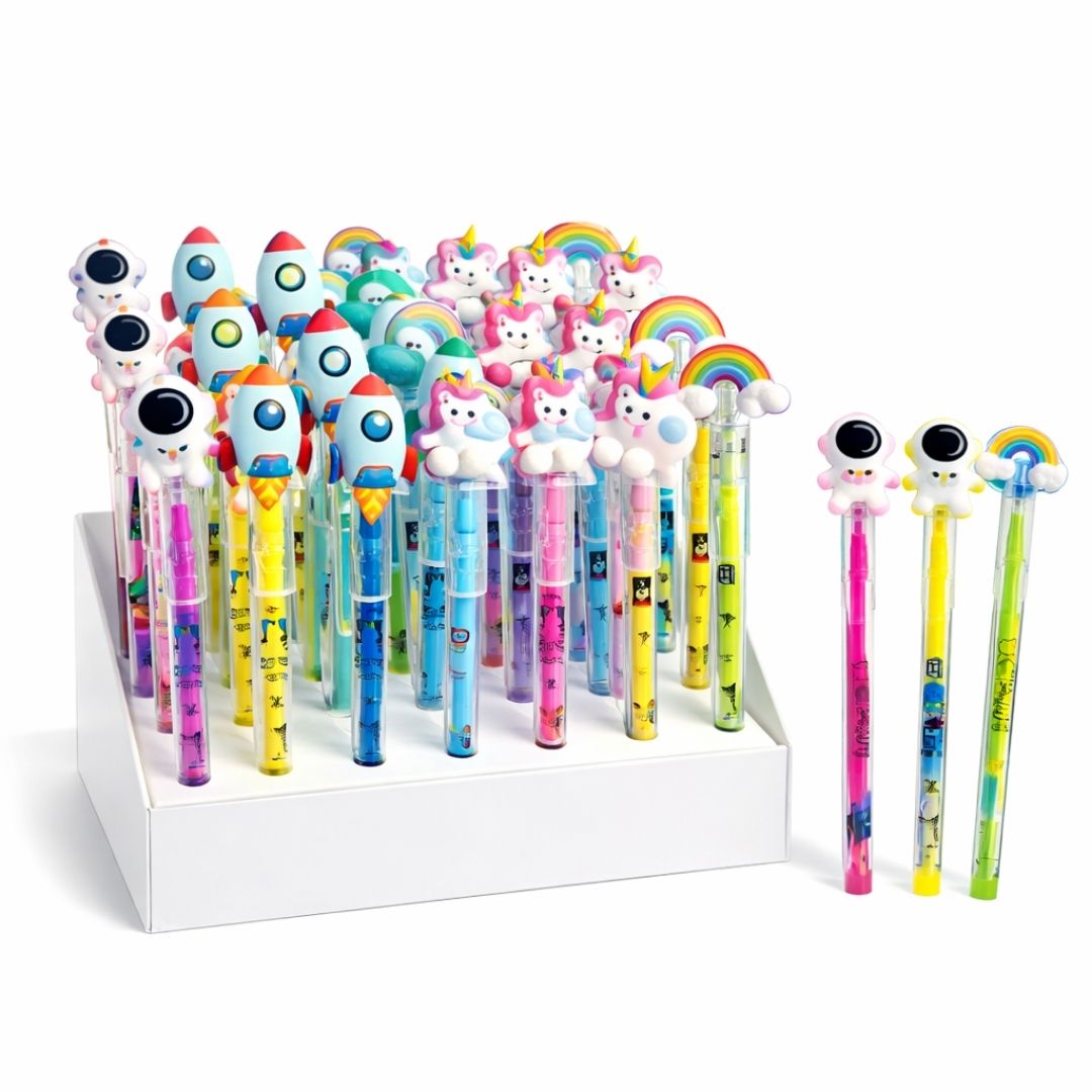 [1 pcs Assorted, designs] Fancy Pencil for Kids