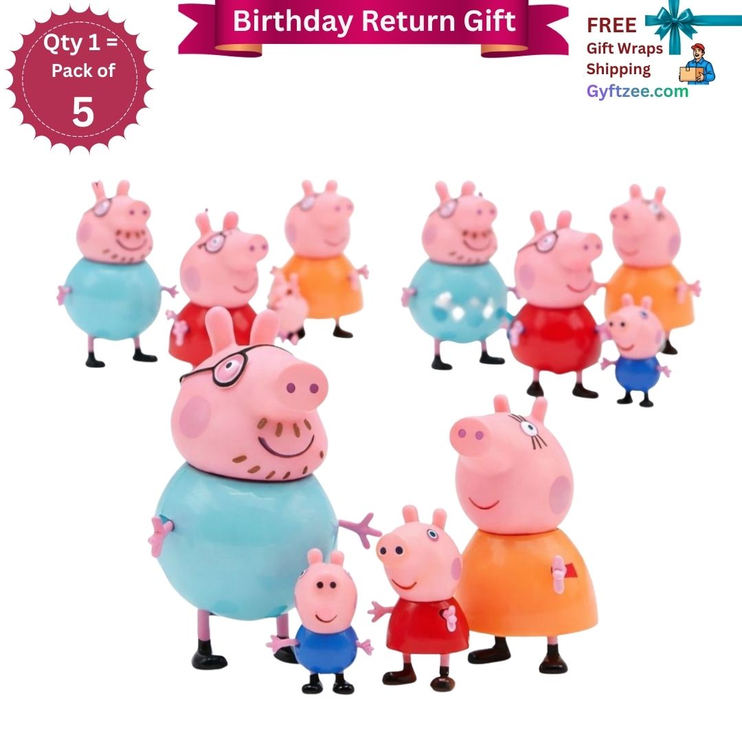 [Return Gift, Pack of 5] Peppa Pig Family of 4 [3+ years]