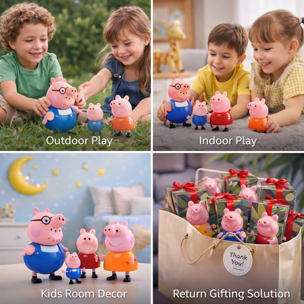Peppa Pig Family | Pack of 4 Figures