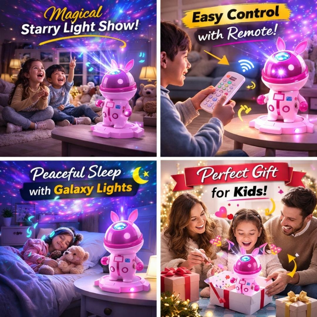 Children's night light with remote control, suitable for starry light show, easy control, peaceful sleep, and perfect gift for kids.
