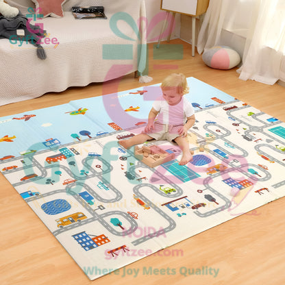 Baby Play Mat - Anti-Skid, Waterproof & Reversible (Random Design)