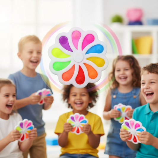 Pop-It Spinner Wheel for Kids - Safe, Fun, and Sensory Fidget Toy