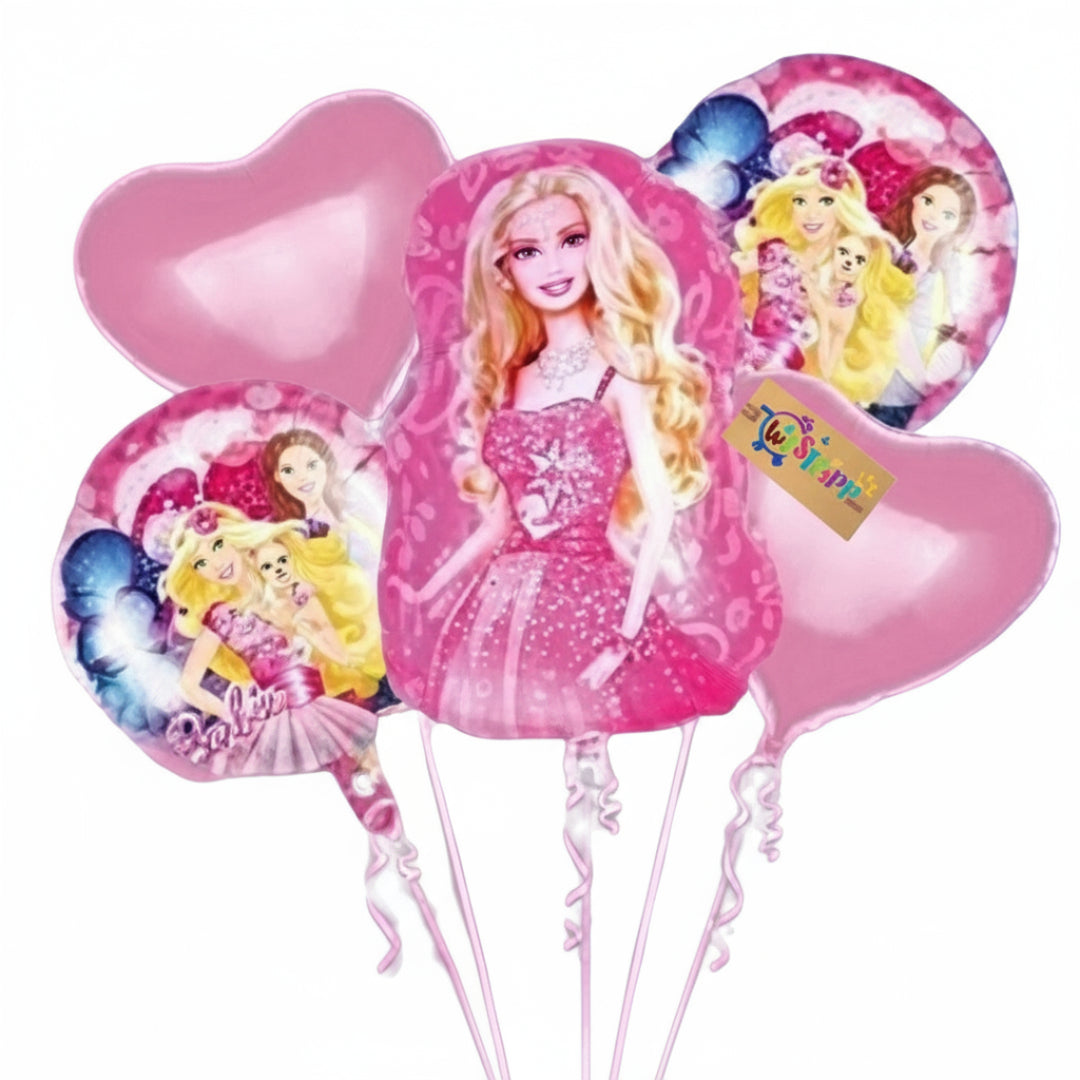 Princes Theme Balloons Set of 5 - Party decoration
