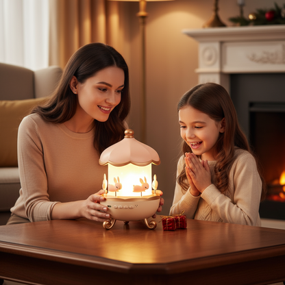 Night Rotating Cabin Projector Lamp | 360° Rotating | LED Light | USB Powered