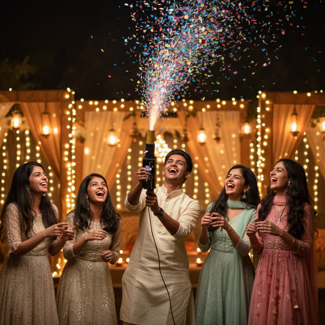 [No shots, only Gun] Sparkler & Color Pyro Gun | Holi-Diwali-Marriage