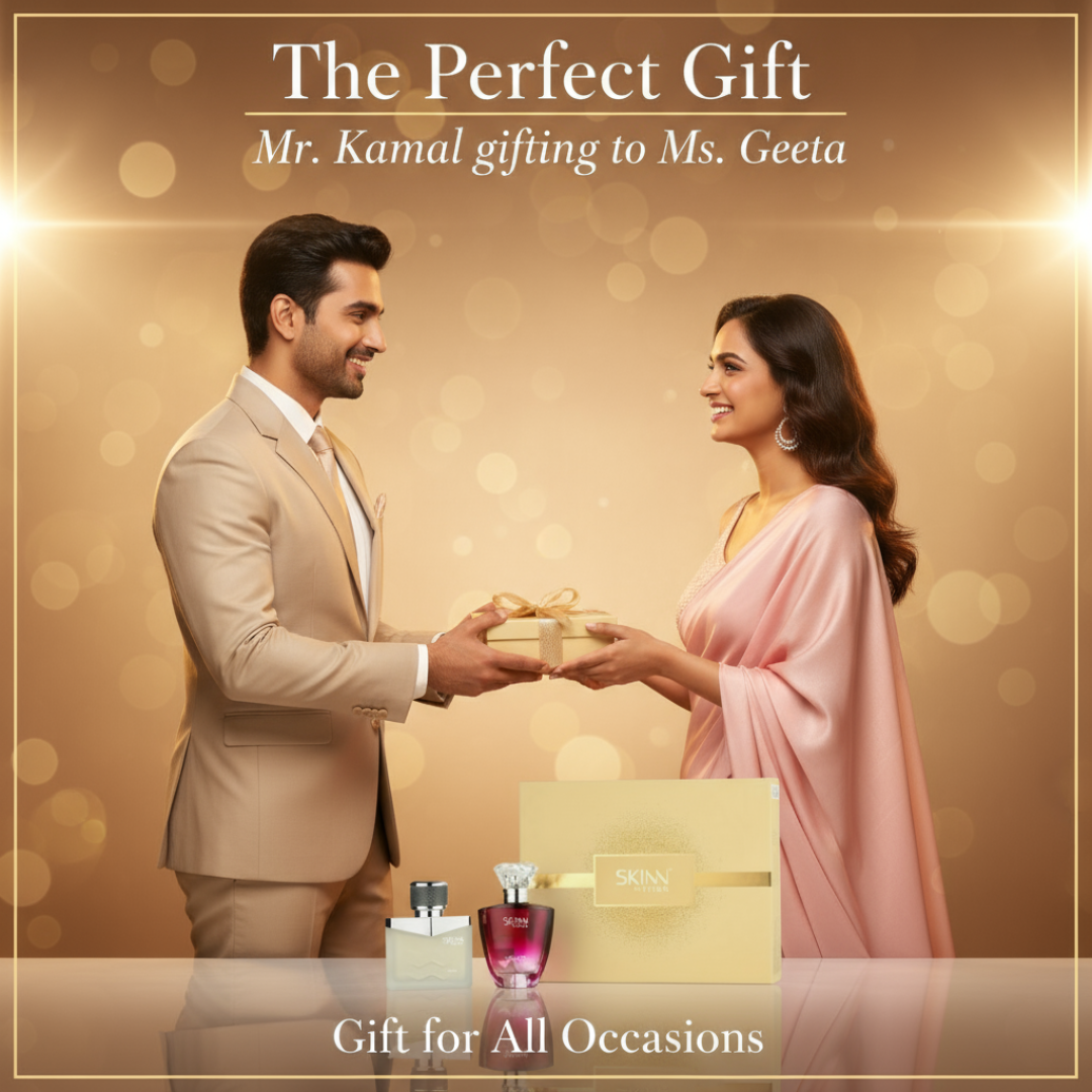 SKINN RAW and CELESTE Combo - 50 mL Each | Men & Women | GIFT Pack