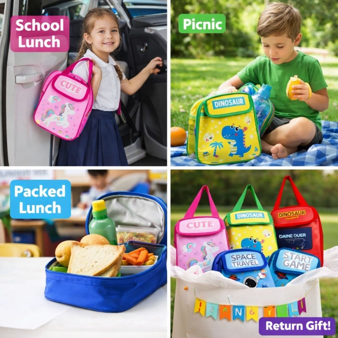 [Return Gift, Pack of 10] Insulated Lunch Bag [Assorted]