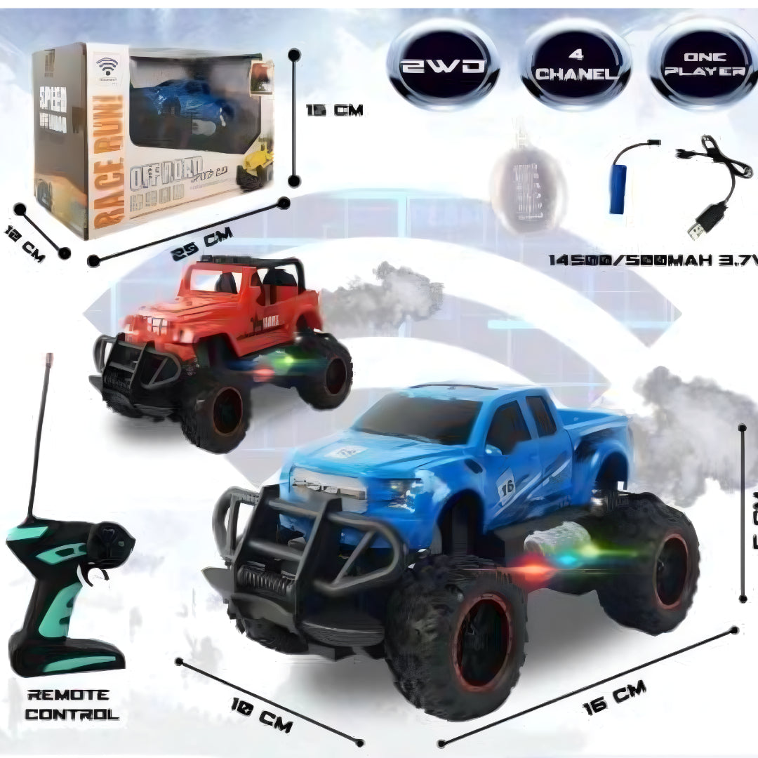 Race Run Smoke Car - Remote Control with Exciting Smoke Effect!