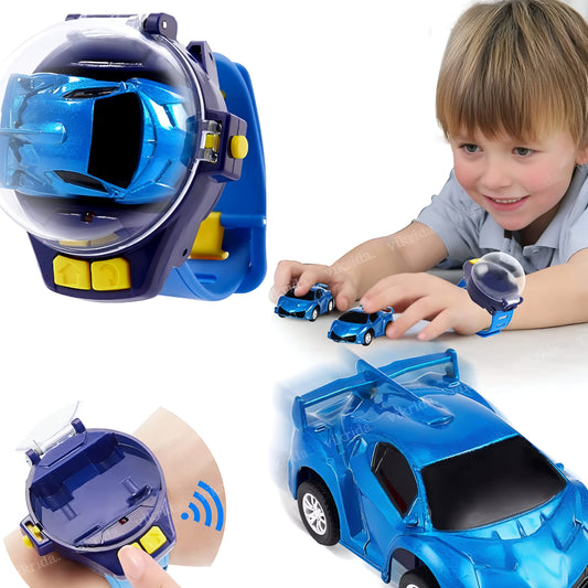 Mini Watch Car Toy – USB Rechargeable Remote Control Fun!