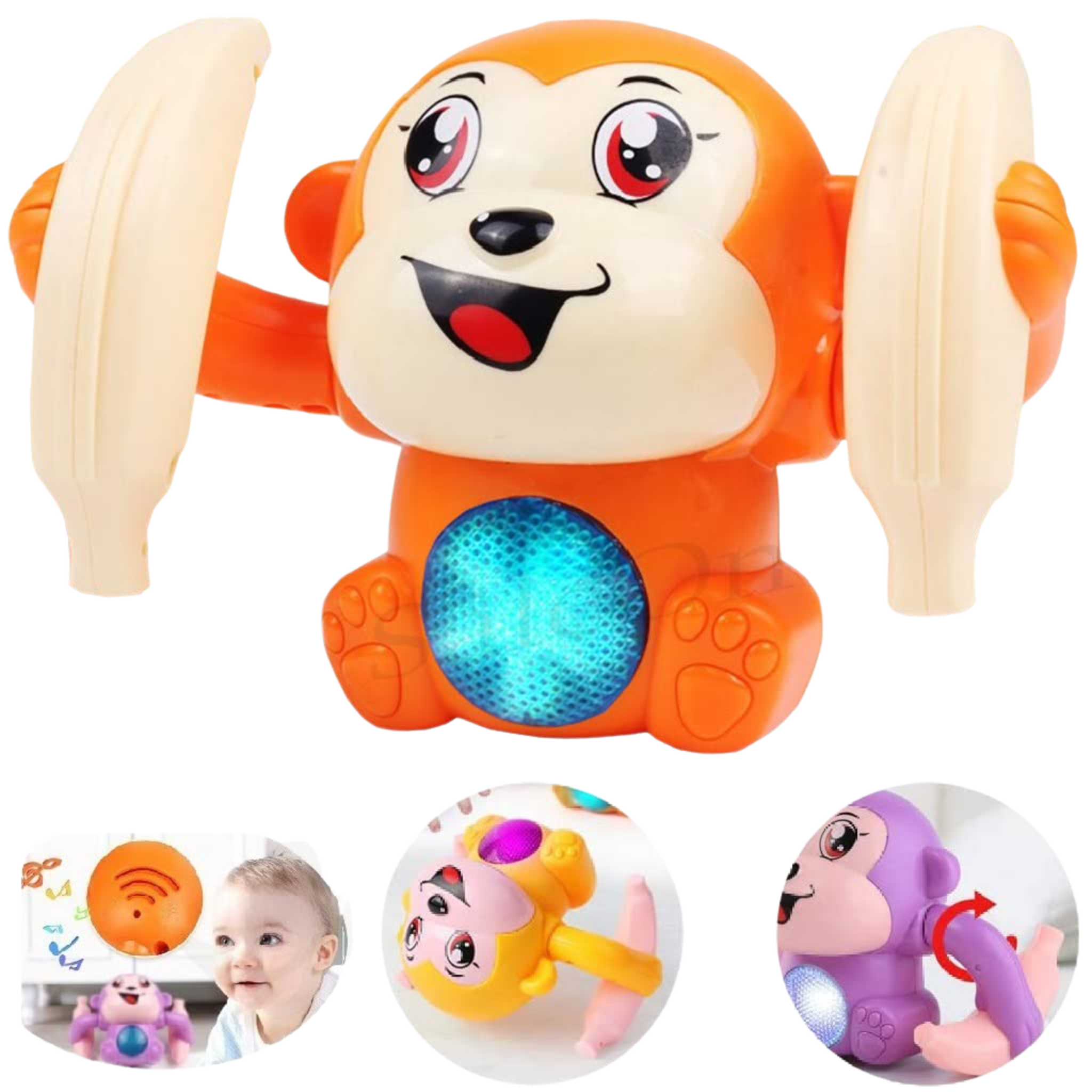 Monky Rocker Machine Rolling Monkey Toy for Kids - Brings Smiles & Fun Playtime – gyftzee