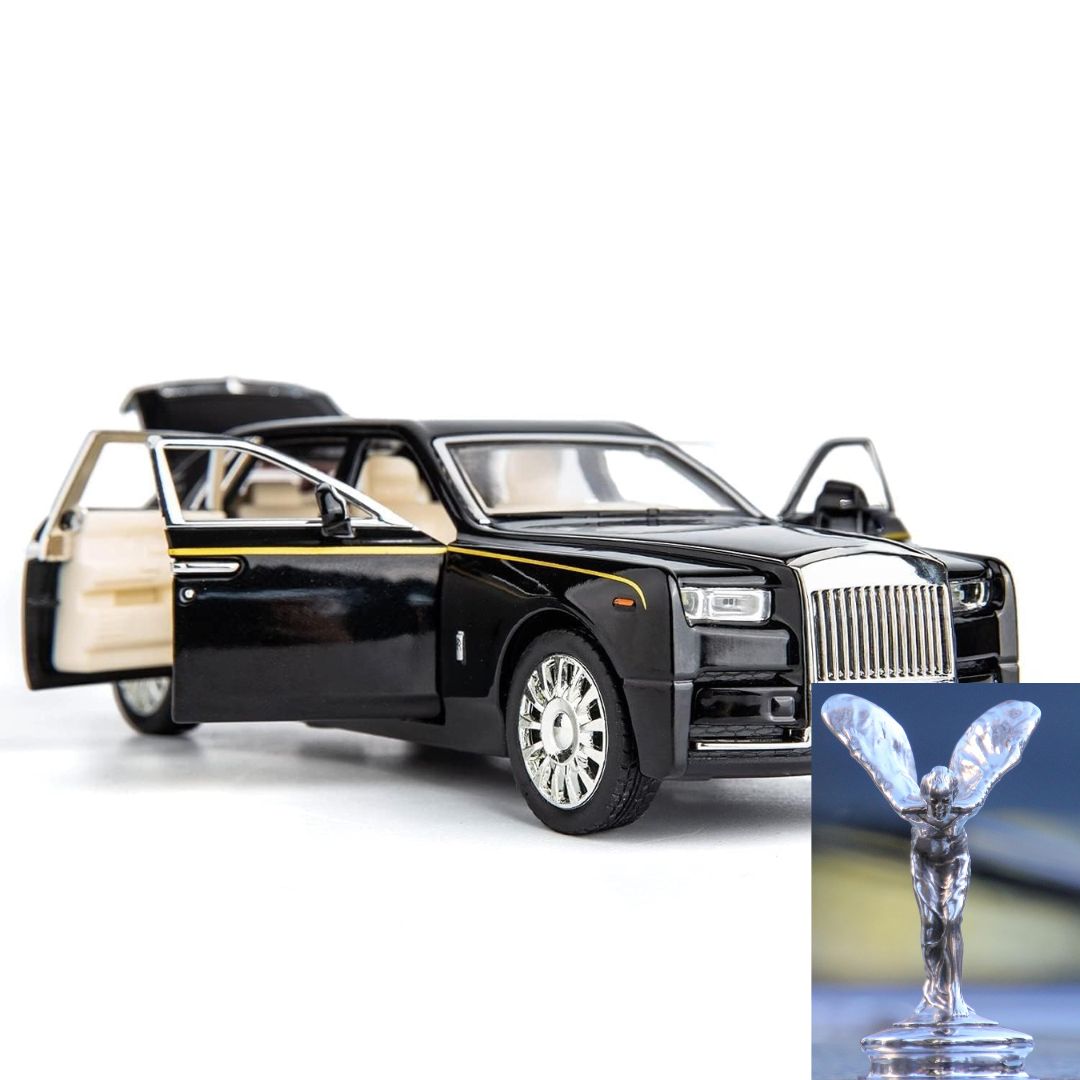 1:24 Rolls-Royce Die-cast Pull Back Car [Black]