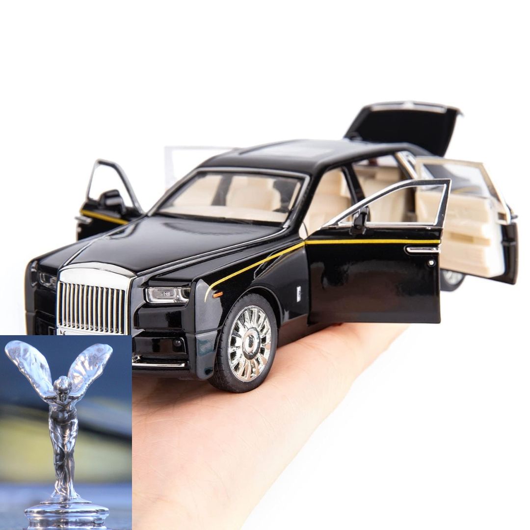 1:24 Rolls-Royce Die-cast Pull Back Car [Black]