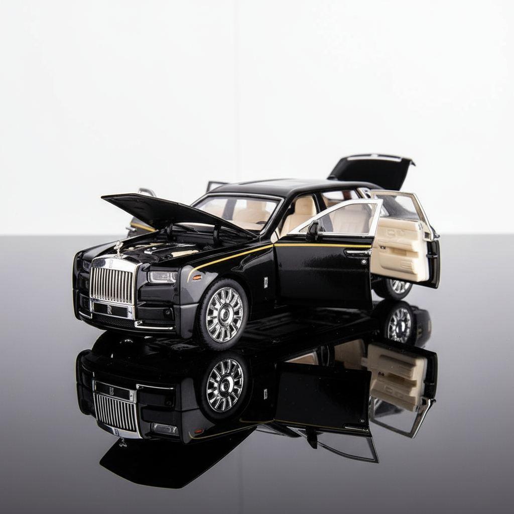 1:24 Rolls-Royce Die-cast Pull Back Car [Black]