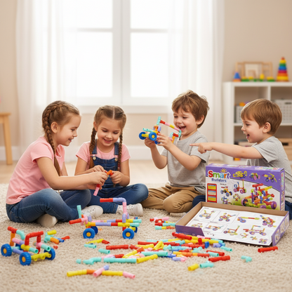 [Multicolor] Smart Builders Building Blocks | 68 pcs [Kids 3+ years}