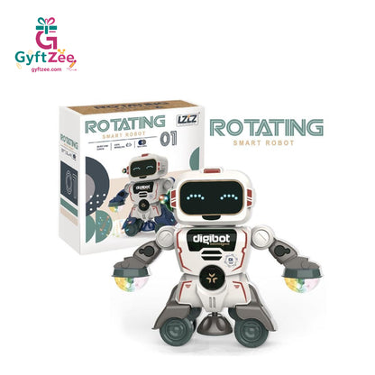 Dancing Smart Robot for Kids | 360° Rotating Robot with Lights & Music