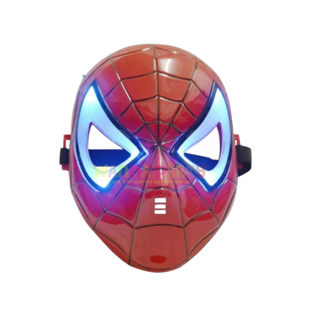 LED Light-Up Spiderman Mask for Kids – Superhero Mask with Premium Quality