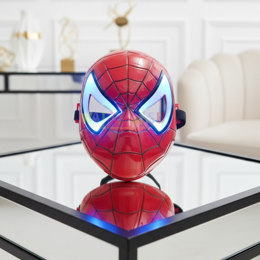 LED Light-Up Spiderman Mask for Kids – Superhero Mask with Premium Quality