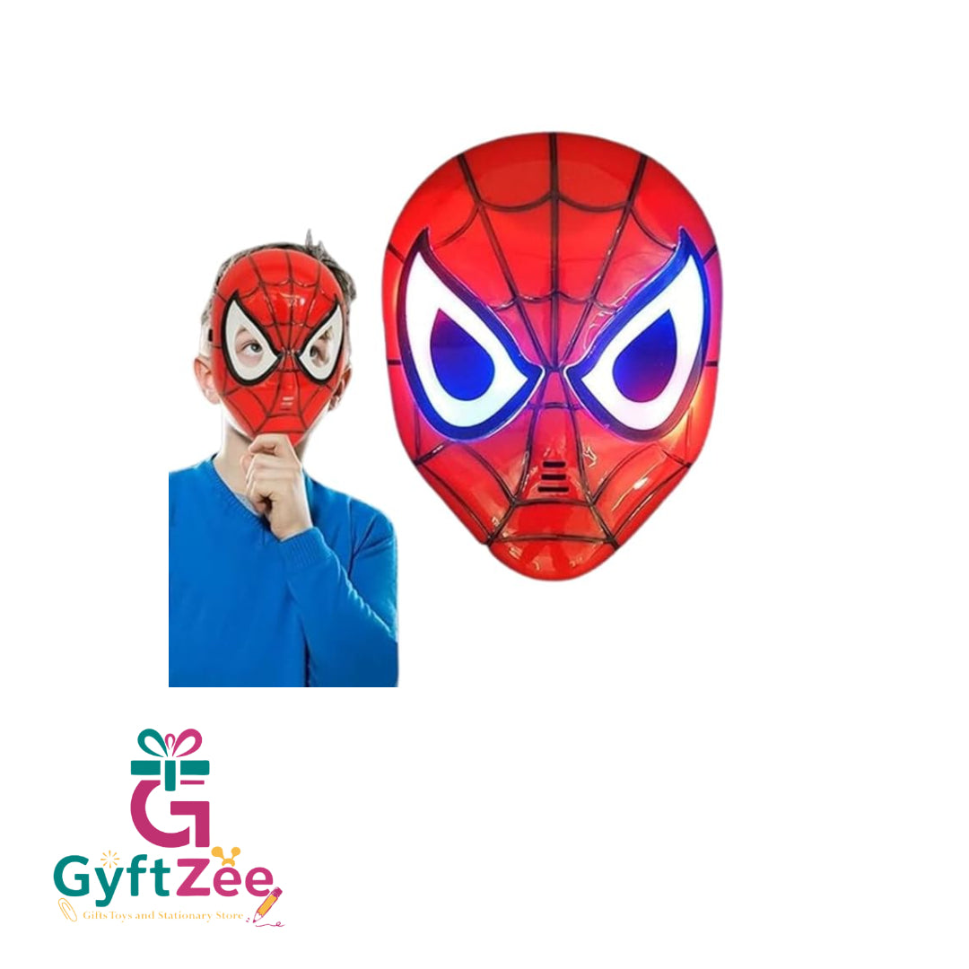 LED Light-Up Spiderman Mask for Kids – Superhero Mask with Premium Quality